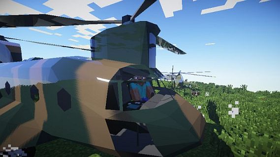 Мод на вертолеты для Майнкрафт 1.7.2