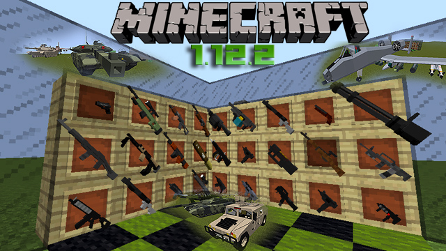 Minecraft 1.12.2 с модами на оружие для Windows 10, 7, XP
