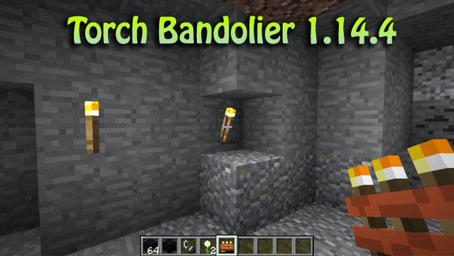 Скачать мод Torch Bandolier для Minecraft 1.14.4