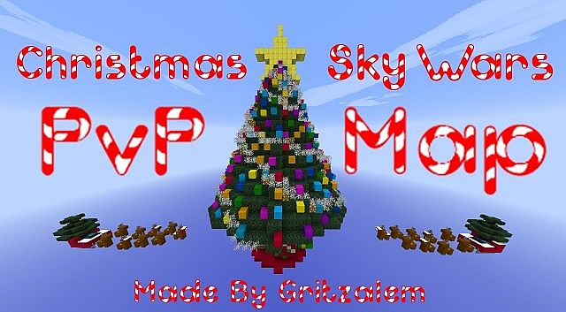 Скачать карту скайварс для Майнкрафт / Christmas Edition